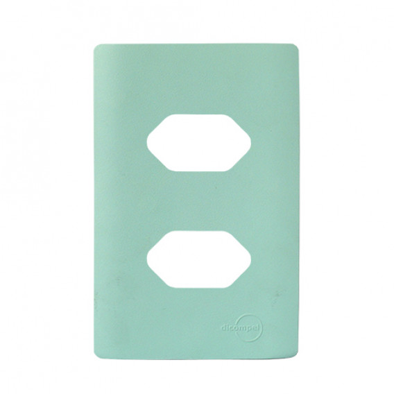 Placa p/ 2 Tomadas Separadas 4x2 - Novara Siciliano